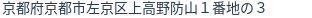 住所（登記所在地）