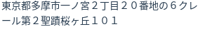 住所(登記所在地)