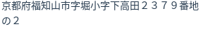 住所（登記所在地）