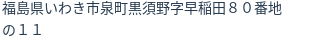 住所(登記所在地)