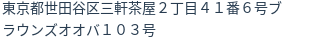 住所(登記所在地)