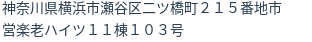 住所（登記所在地）