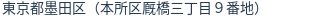 住所（登記所在地）