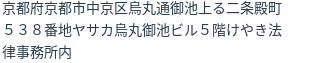 住所(登記所在地)