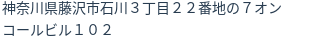 住所(登記所在地)