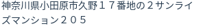 住所（登記所在地）