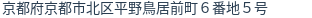 住所（登記所在地）