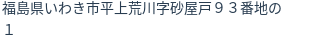 住所(登記所在地)