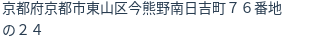 住所（登記所在地）