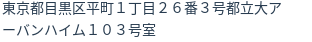 住所（登記所在地）