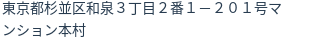 住所（登記所在地）