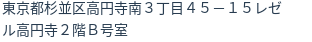 住所(登記所在地)