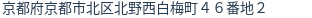 住所（登記所在地）