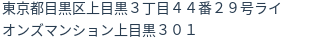住所(登記所在地)