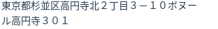 住所(登記所在地)