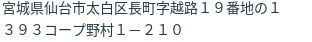 住所（登記所在地）