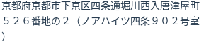住所(登記所在地)