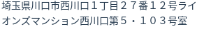 住所（登記所在地）
