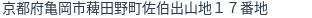 住所(登記所在地)