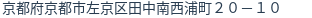 住所（登記所在地）