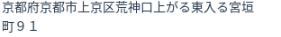 住所(登記所在地)