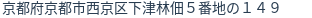 住所（登記所在地）
