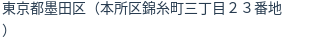 住所（登記所在地）