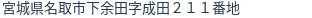 住所（登記所在地）