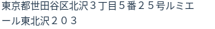 住所(登記所在地)