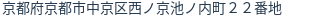 住所（登記所在地）
