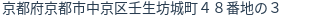 住所（登記所在地）