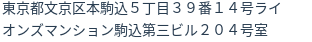 住所(登記所在地)
