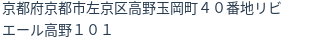 住所(登記所在地)
