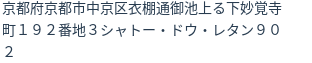 住所(登記所在地)