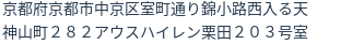 住所(登記所在地)