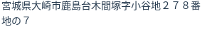 住所（登記所在地）
