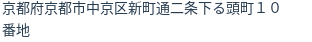 住所（登記所在地）