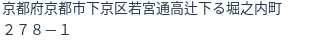 住所（登記所在地）
