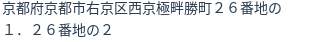 住所（登記所在地）