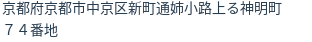 住所（登記所在地）