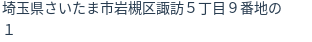住所(登記所在地)