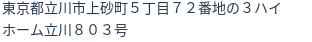 住所（登記所在地）