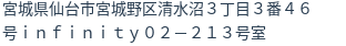 住所（登記所在地）