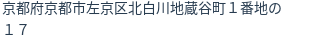 住所（登記所在地）