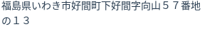 住所(登記所在地)