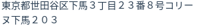 住所（登記所在地）