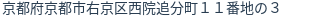 住所（登記所在地）