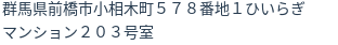 住所（登記所在地）
