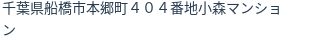 住所（登記所在地）