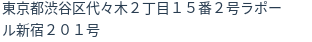 住所（登記所在地）